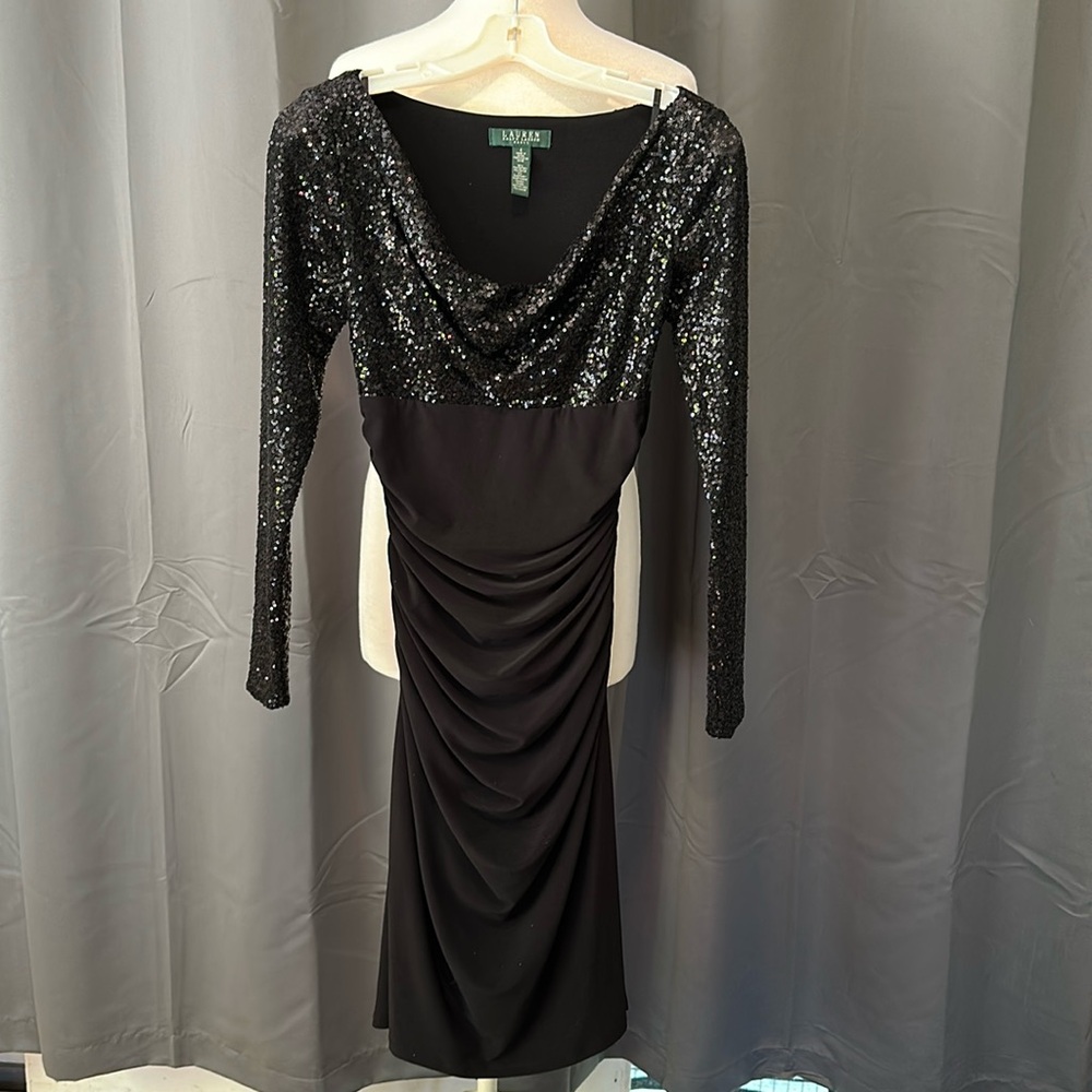 Women’s size 4 Ralph Lauren black sequin dress